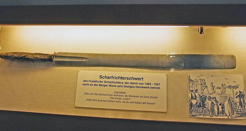 schi11 scharfrichterschwert frankfurt 1484-1537