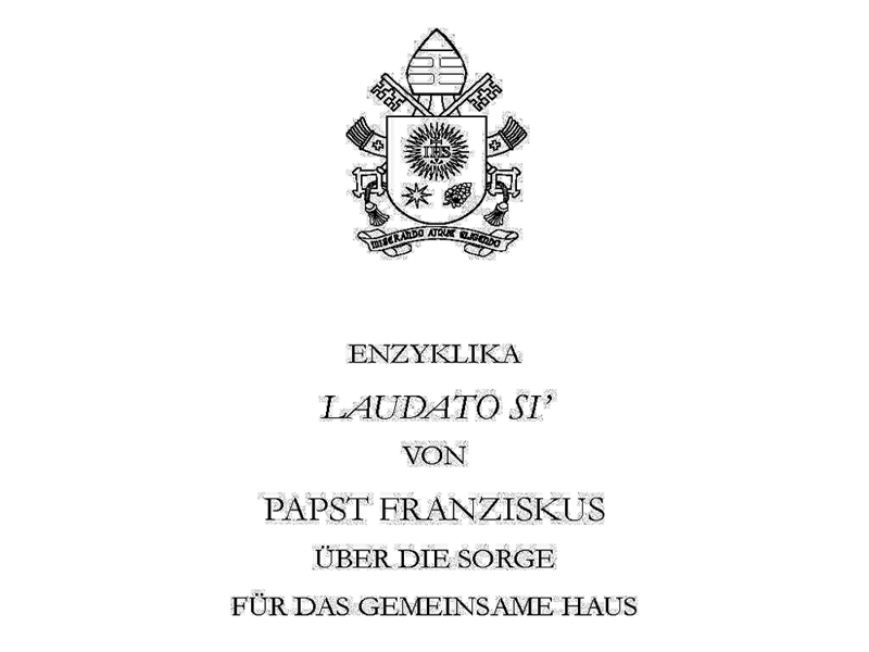 papa francesco 20150524 enciclica laudato si ge