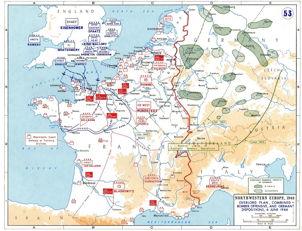 30 01 overlord plan - combined bomber offensive and german depositions 6 june 1944
