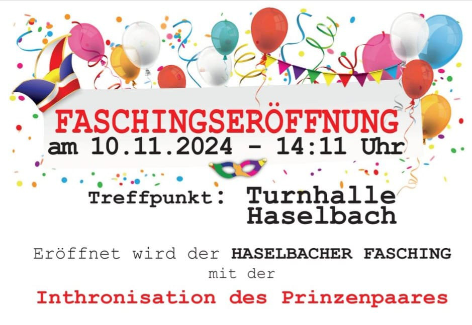 2024 11 07 KTSV Poster Faschingsbeginn kl