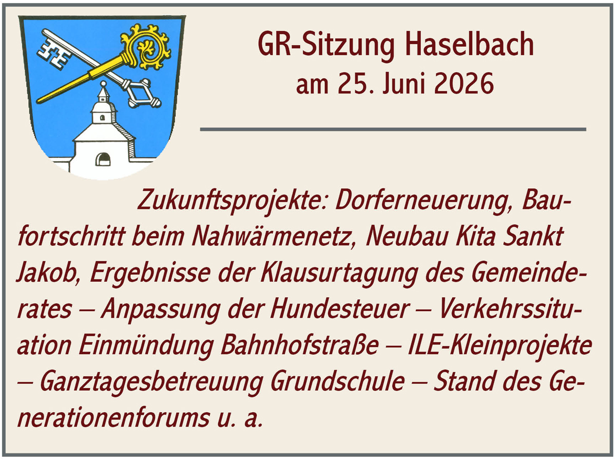 GR Sitzung Haselbach 2026 06 25