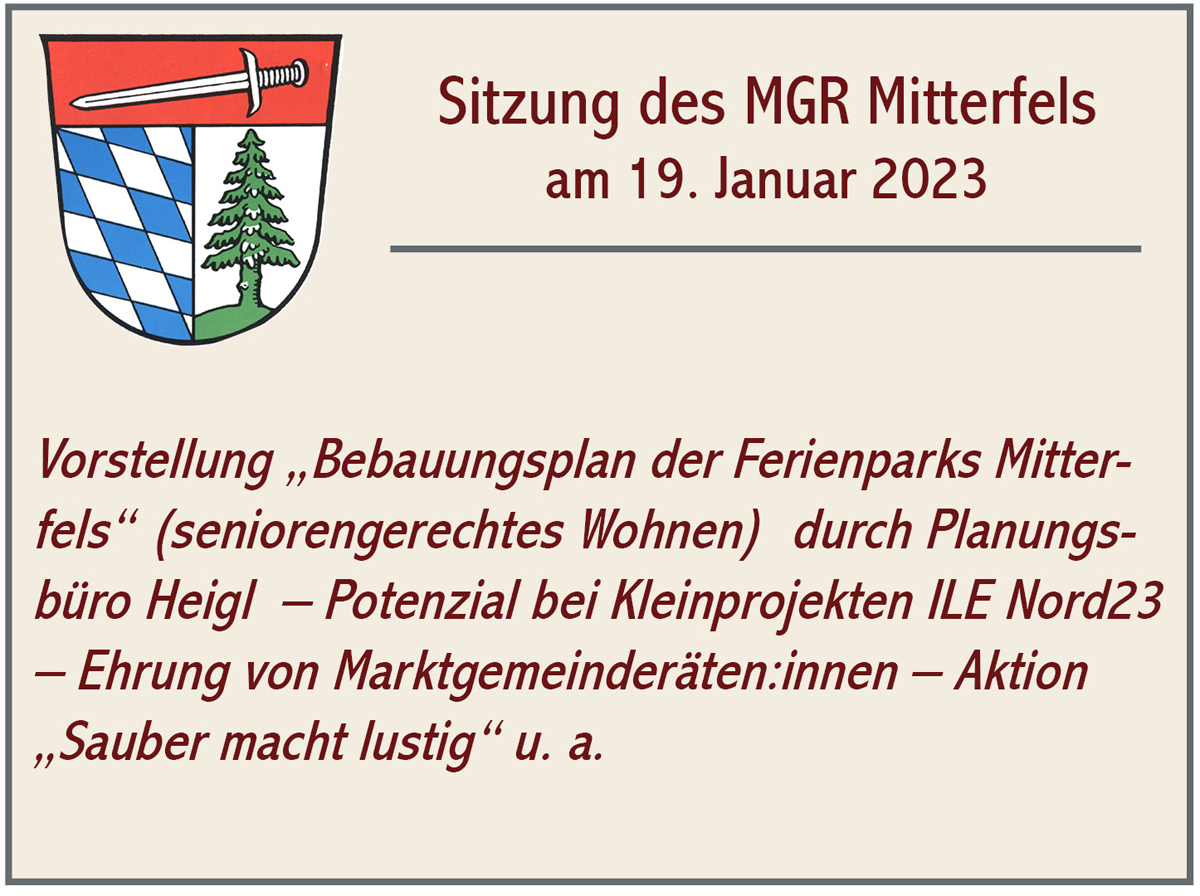 MGR Sitzung Mitterfels 2023 01 19