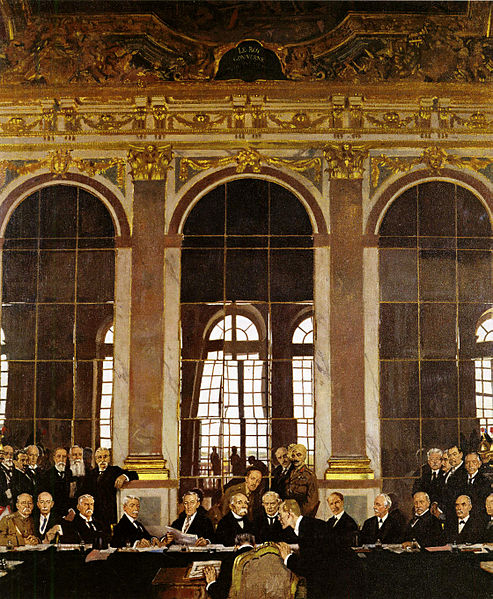 28 01 william orpen - the signing of peace in the hall of mirrors versailles